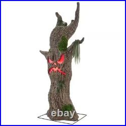 Home Accents 6 FT Wicked Woods LED Scowling Sapling Halloween Tree 25SV25036