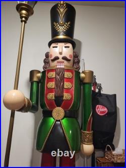Home Accents 8 ft. Giant-Sized Lantern Nutcracker with LifeEyes LCD Eyes