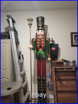 Home Accents 8 ft. Giant-Sized Lantern Nutcracker with LifeEyes LCD Eyes