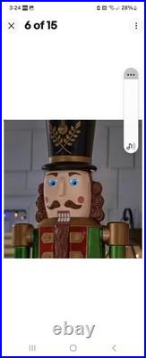 Home Accents 8 ft. Giant-Sized Lantern Nutcracker with LifeEyes LCD Eyes