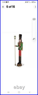 Home Accents 8 ft. Giant-Sized Lantern Nutcracker with LifeEyes LCD Eyes