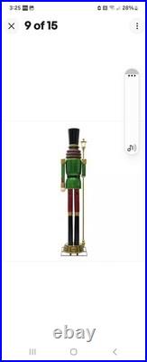 Home Accents 8 ft. Giant-Sized Lantern Nutcracker with LifeEyes LCD Eyes