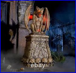 Home Accents Holiday 5 Ft. LED Gargoyle Tombstone Prop