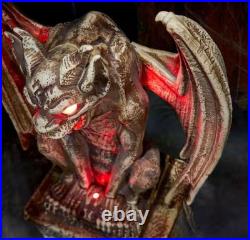 Home Accents Holiday 5 Ft. LED Gargoyle Tombstone Prop