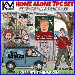 Home Alone Christmas Yard Signs Decoration 7 Piece Set (Macaulay Culkin)