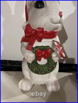 Home Depot 2023 Blow Mold Led Bunny 2.5' Battery Timer Rabbit New