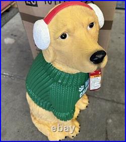 Home Depot 2024 Blow Mold LED 2.5' Christmas Golden Retriever Dog? BRAND NEW