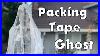 How To Make A Diy Packing Tape Ghost For Yard Halloween Decorations