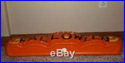 Htf Don Featherstone Blow Mold Happy Halloween Pumpkin Line Union 1996 Vguc