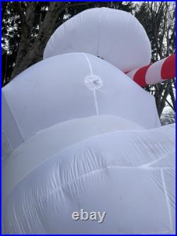 Huge Frosty The Snowman 18 Foot Inflatable With 2 Kaleidoscope Light & Led