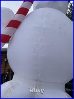 Huge Frosty The Snowman 18 Foot Inflatable With 2 Kaleidoscope Light & Led