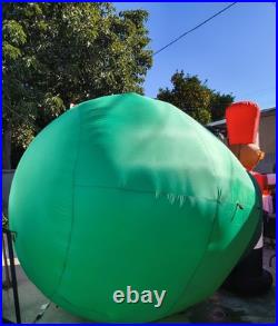Huge Lightshow Projection Santa Gift Sack Scene Airblown Inflatable