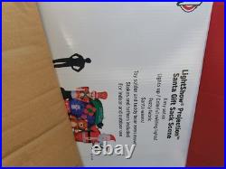 Huge Lightshow Projection Santa Gift Sack Scene Airblown Inflatable