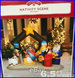 INFLATABLE CHRISTMAS Nativity Scene Outdoor Yard Greeter Giant Airblown 6.5 ft