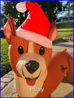 Inflatable Christmas Corgi Dog Santa Hat 3.5 Corgi Yard Ornament CUTE! Puppy