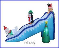 Inflatable Decoration Polar Bear Reindeer Penguin Slide Christmas Tree Blow up