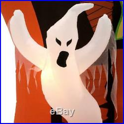 Inflatable Ghosts Pumpkins Haunted House Halloween Yard Decor Pre-Lit 9' Gemmy