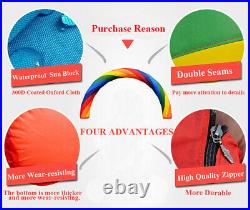 Intbuying 26X10 Foot Inflatable Rainbow Advertising Arch with Air Blower