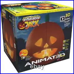 Jabberin Jack Giant 5 Ft. Inflatable Talking Animated Pumpkin with Built-In Proj