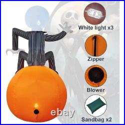 Jack Skellington & Pumpkin 6 Ft Inflatable Halloween Yard Decorations Outdoor