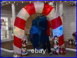 KRINGLE EXPRESS QVC 8 ft INFLATABLE CANDY CANE ARCH lighted inside NEW