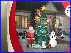 Kaleidoscope Animated Airblown Inflatable Chritmas Tree Swirling, turning Ligt