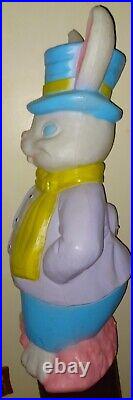 LARGE Vintage EMPIRE 36 Blow Mold Mr EASTER Bunny Peter Rabbit RARE