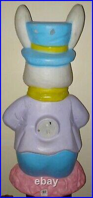 LARGE Vintage EMPIRE 36 Blow Mold Mr EASTER Bunny Peter Rabbit RARE