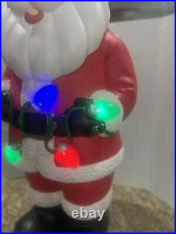 Large Santa Claus Christmas Lighted Blow Mold Weighted Base