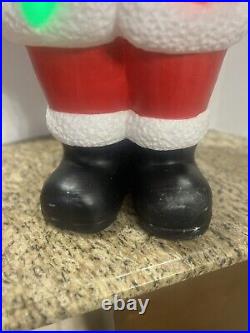 Large Santa Claus Christmas Lighted Blow Mold Weighted Base