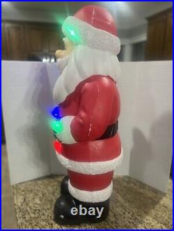 Large Santa Claus Christmas Lighted Blow Mold Weighted Base