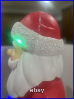 Large Santa Claus Christmas Lighted Blow Mold Weighted Base