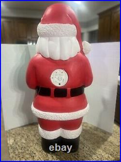 Large Santa Claus Christmas Lighted Blow Mold Weighted Base