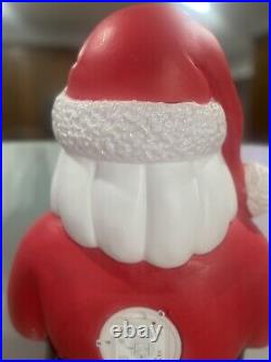 Large Santa Claus Christmas Lighted Blow Mold Weighted Base