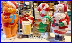 Large collection of VINTAGE blow molds 40 pieces lot Halloween Christmas Santa