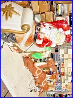 Large collection of VINTAGE blow molds 40 pieces lot Halloween Christmas Santa