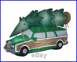 Last Chance! Airblown Clark Griswold's Huge Christmas Tree On Station Wagon