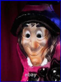 Lg 34 Witch Lighted Blow Mold By GENERAL FOAM Great Vt Cond Colorful USA made