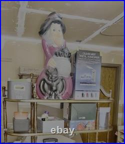 Lg 34 Witch Lighted Blow Mold By GENERAL FOAM Great Vt Cond Colorful USA made