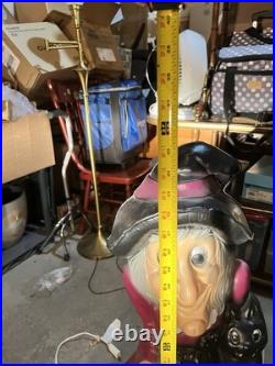 Lg 34 Witch Lighted Blow Mold By GENERAL FOAM Great Vt Cond Colorful USA made