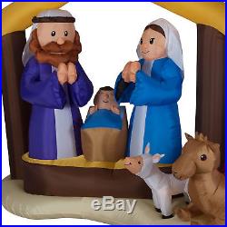 LightShow Airblown Inflatable Kaleidoscope Nativity Scene Inflatable Decor NEW