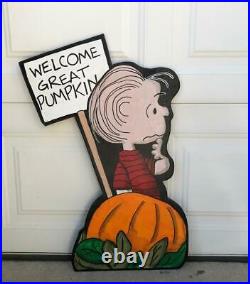 Linus The Great Pumpkin Charlie Brown Peanuts Halloween Yard Decor Free Ship