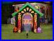 Living Projection Candy Corn House Archway Airblown Inflatable and LightShow