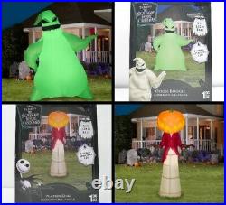 Lot Nightmare Before Christmas Airblown Inflatable HALLOWEEN PARTY YARD DECOR