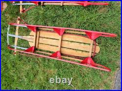 Lot Of 11 Metal Wood Wooden Snow Sled Sleigh Flexible Flyer Christmas Display