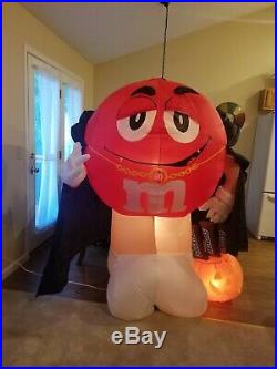 M&M 6 Foot Inflatable Halloween Outdoor Dracula Snickers Blow Up Next Day Ship