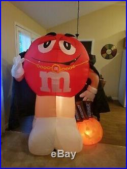 M&M 6 Foot Inflatable Halloween Outdoor Dracula Snickers Blow Up Next Day Ship