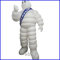 Michelin Man Inflatable 9 Feet Tall Built In Fan Thumbs Up White Blow Up Outdoor