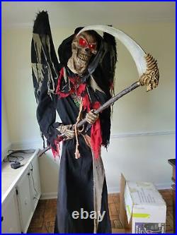 Morris winged reaper life-size Halloween prop animated scary light up decor