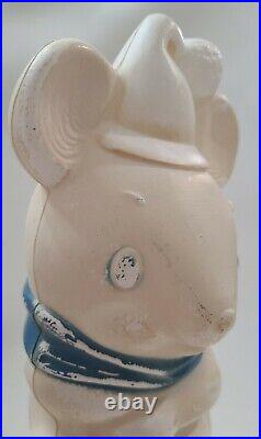 Mouse On Chimney Empire Blow Mold Christmas 13 Vintage 1970 Rare HTF Read? (H)